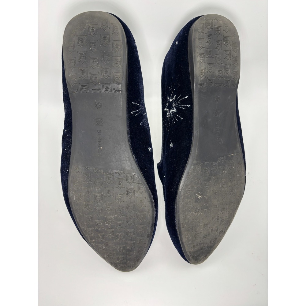 Birdies Starling Loafers "Twilight Star Velvet" Embroidered flatsSize 6.5 - Picture 7 of 9